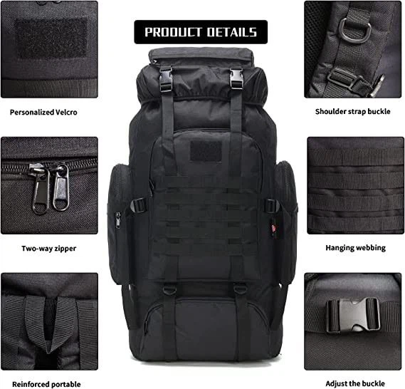 WintMing 70L Camping Hiking Backpack