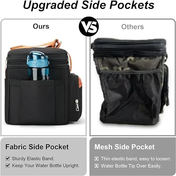 Large Double Deck Lunch Bag